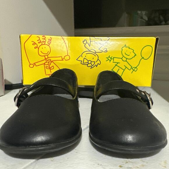 Smart fit Mary Jane Charles IX Black Noir shoes kids size 12 excellent condition - Picture 4 of 7